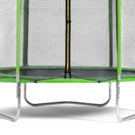 Батут DFC Trampoline Fitness с сеткой 8ft, зеленый
