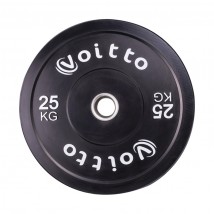 Набор черных бамперных дисков Voitto 25 кг (4 шт) - d51