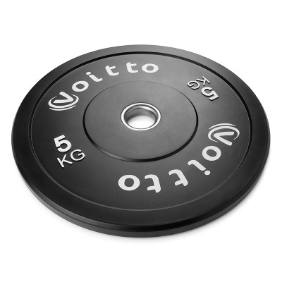 Набор черных бамперных дисков Voitto 5 кг (4 шт) - d51